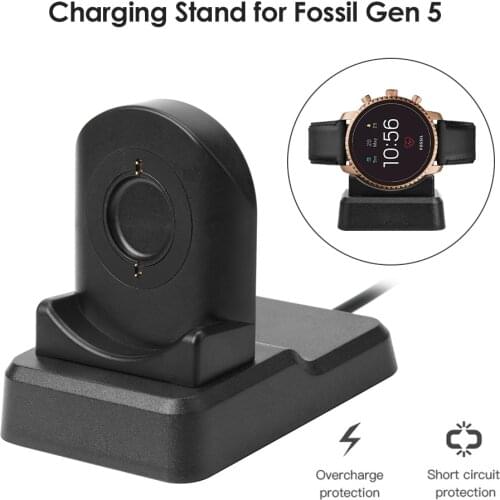 USB Charging Cable Stand Smart Watch Multi-function Charger USB Cable Classic Charging Dock for Fossil Gen 5/4 HR Sport