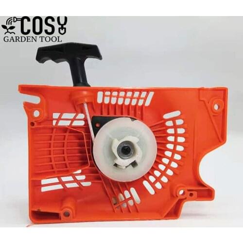 Recoil Starter Assy with Pulley Spring Rope Pawl For Chainsaw 45 52cc 58cc 4500 5200 5800 Single Starter Replace Spare Part