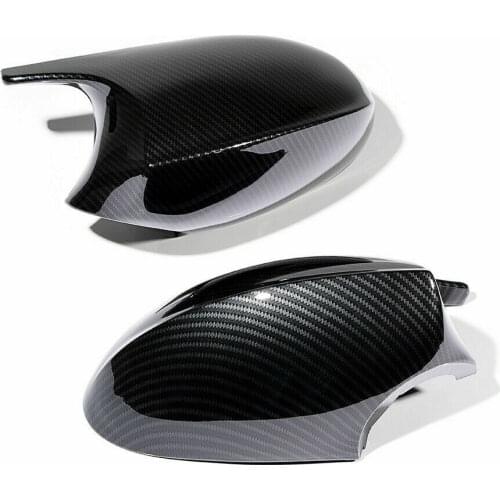 Carbon Fiber Style Mirror Cover Caps For BMW E90 E91 E92 E93 Pre-LCI 323i 325i 328i Car Accessories