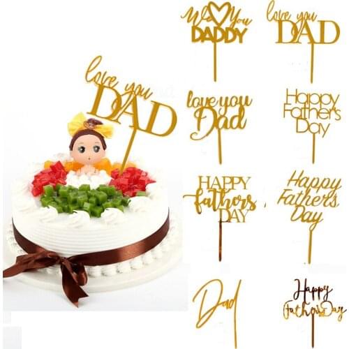 Super Dad Acrylic Cake Topper Daddy Birthday Best Dad Cupcake Topper for Fathers Day Dad Birthday Party Cake Decorations