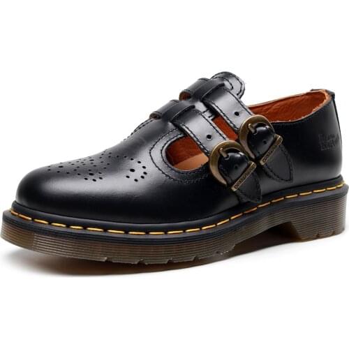 Women Mary Janes Pumps Ladies Spring Summer Fashion Platform Shoes Female Retro Ankle Boots for Martins Boots Dr Leather Shoes