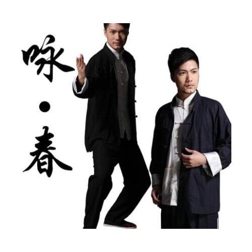 Wing Chun tai chi martial arts clothing set bruce lee uniform pants+jacket chinese kung fu traditional Tang suits mens clothes