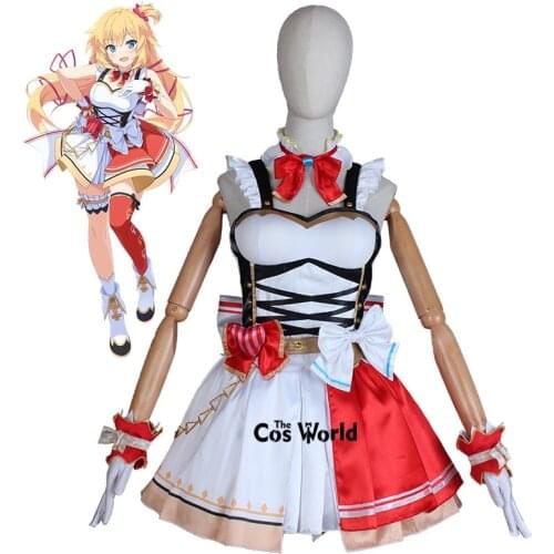 YouTuber Vtuber Hololive Akai Haato Idol Dress Uniform Outfit Customize Cosplay Costumes