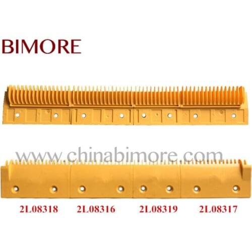 Escalator elevator 10PCS BIMORE 2L08318 2L08316 2L08319 2L08317 Escalator Comb Plate ABS Yellow Plastic use for LG Sigma