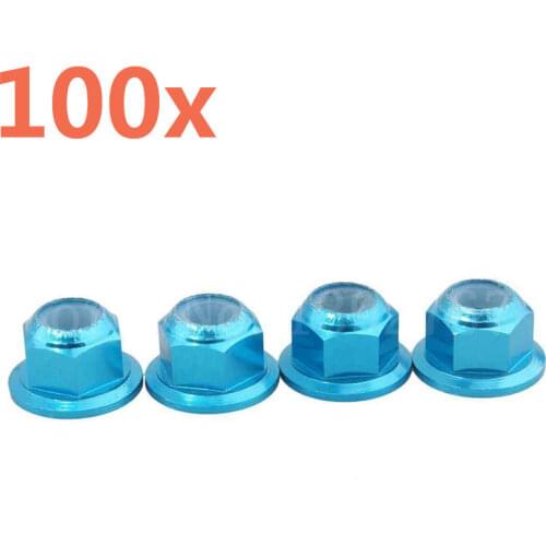 Wholesale 20Packs/Lot 4P/Pack HSP 102049 122049 (02190) Alum Nylon Nut M4 1/10 Upgrade Parts 4WD RC Car For HSP Himoto EP Cars