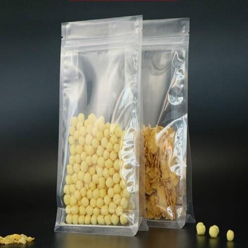 100pcs/pack Food Ziplock Zip Zipped Lock Reclosable Plastic Poly Clear Bags Thickness 28 wire