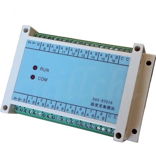 16-channel T-type, E-type, J-type, N-type, S-type thermocouple temperature acquisition module to 485 transmitter MODBUS