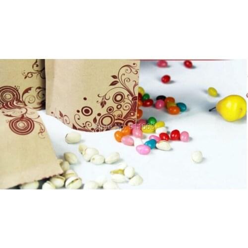 18cm*26cm*0.14mm+4cm,100pcs.Reclosable Zipper Printing Craft paper Bag,Self -Sealed Bag,Tea bag,standing pouch
