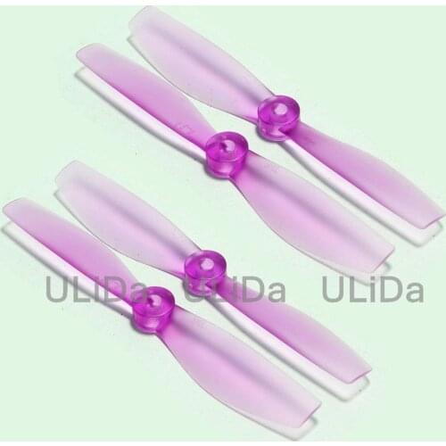 2 PAIRS 5045 Clear Transparent Props Bullnose The Indestructible Propellers For QAV250 ZMR250 Quad