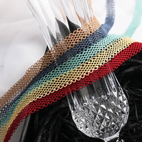 5 yards 10mm Elastic hollow mesh ribbon for DIY Crafts Hair Accessories Gift Box Bouquet Packaging Wedding Decoration
