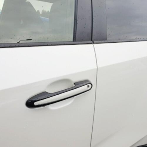 ABS Plastic Car door protector Handle Decoration Cover Trim Sticker Car Styling For Toyota RAV4 2019 2020 accessories 4pcs