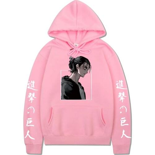 Anime Attack on Titan Levi Ackerman Men Hoodies Pullovers Tops Threaded cuffs Tracksuit For Men Women Sweatshirts Hoodie