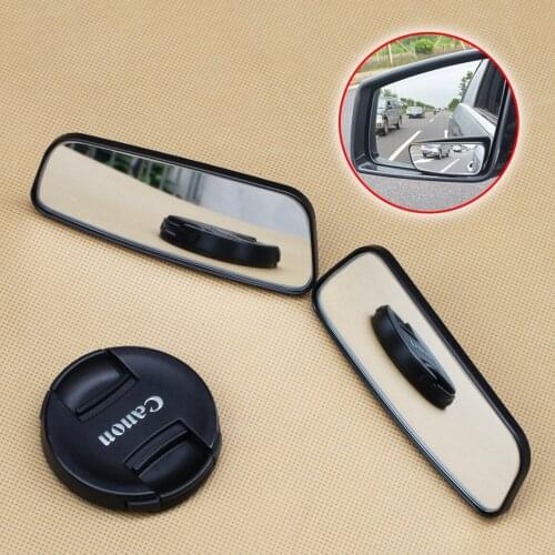 Car Styling Vehicle Accessories HD 95mmx35mm Car Rear View Adjustable Auxiliary Convex Blind Spot Mirror Parts