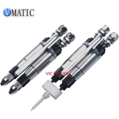 Free Shipping AB Component Epoxy Dispensing Valve Pneumatic Glue Dispensing Valve Manual Valve AB Two Liquid Dispensing Valve