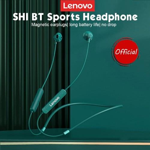 Lenovo SH1 Bluetooth 5.0 Wireless Headphone IPX5 Waterproof Sports Headset with Moving Coil Speaker HiFi Sound Quality Earphone