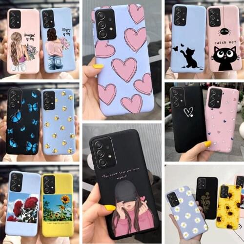 For Samsung A72 Case For Samsung A32 Cover Silicone Soft Protector Painted Case For Samsung Galaxy A72 A32 A325F A 32 A 72 Funda