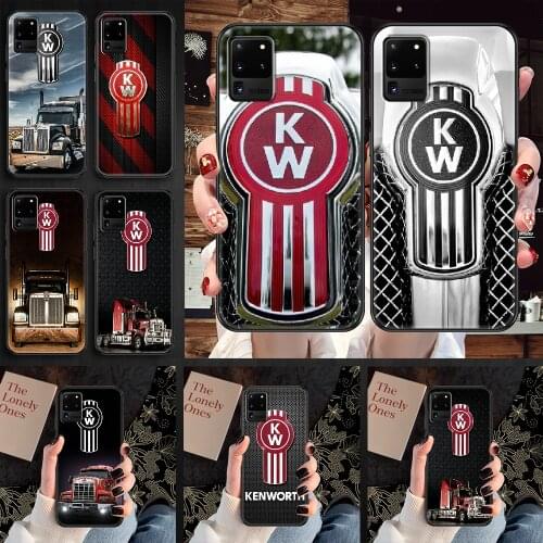 American heavy truck Kenworth Phone case For Samsung Galaxy Note 4 8 9 10 20 S8 S9 S10 S10E S20 Plus UITRA Ultra black painting
