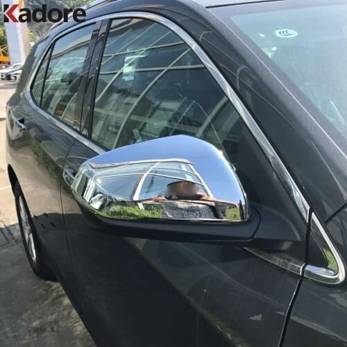For Chevrolet Holden Equinox 2018 2019 2020 ABS Chrome Rearview Mirror Cover Trim Rear View Mirrors Frame Covers Car Styling