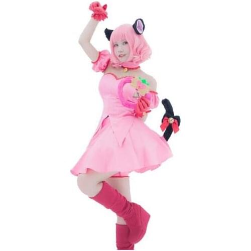 Tokyo Mew Mew Ichigo (Transfiguration) Momomiya Cosplay Costume Custom Made