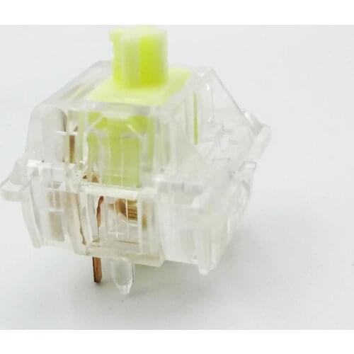 DUROCK L1 Linear Switch 55g Mechanical Keyboard Switches 5 Pins Keyswitch Creamy Yellow Line Smooth Switches