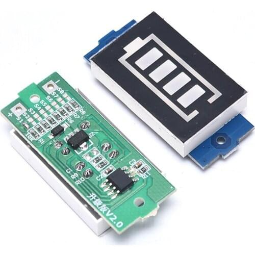 Lithium Battery Capacity Indicator Module Power Level Display Board Accessory