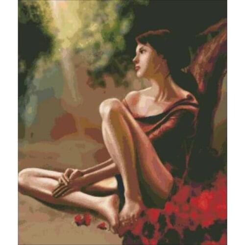 Girl Beautiful Woman Diamond Painting Kit Embroidery Needlework Cross Stitch Kits DIY Handmade Home Decor GJ730