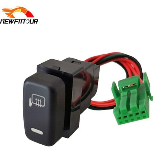 Car Rearview Mirror Heating Switch Button With Connection Wire For Mitsubishi Pajero V73 V93 V97