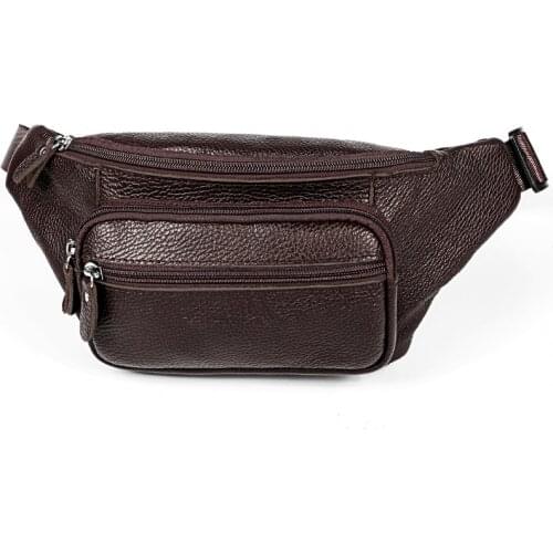 2020 New Men Waist Belt Bag Waist Belt Bag Pack Bum Bag Travel Hip Purse Phone Pocket Sports PU Casual Bag