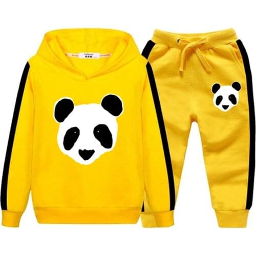 New Autumn Winter Hoodies Pants Suit for Teens Girls Boys Children Cartoon Anime Sweatshirt set Kids Clothes Unisex Tracksuit