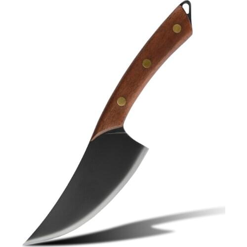 Camping Hunting Serbian Knife Slicing Butcher Boning Knife Forging Knife Tool Handmade High-carbon Clad Steel Full Tang