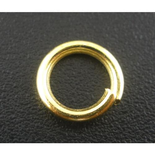 Lovely 200 PCs gold color Open Jump Rings Findings 8x1.2mm (B03828)