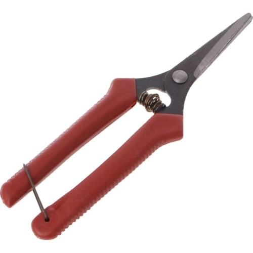 Carbon Steel Head Gardening Scissors Cutting Branch Shears Bypass Pruner