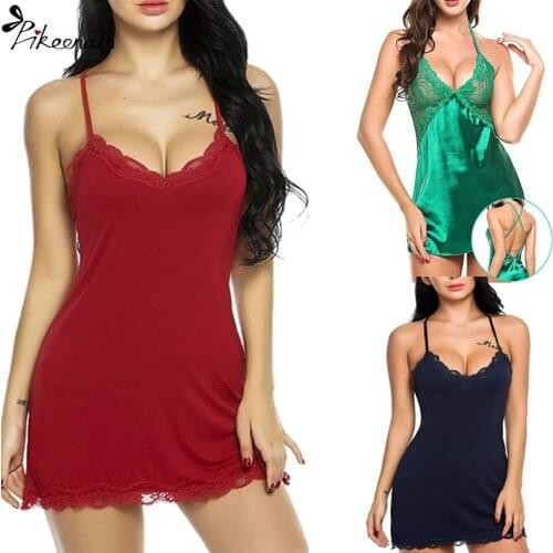 Sexy Lingerie Porno Women Lace Sleepwear Underwear Sex Costumes Clothes Hot Erotic Femme Babydoll Nightwear Lenceria Plus Size