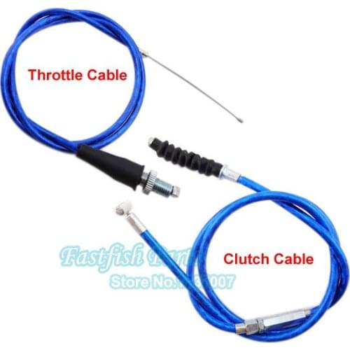 Blue Throttle Clabe & Clutch Cable For SSR Thumpstar XR CRF 50 TTR Pit Dirt Bike Motorcycle Parts