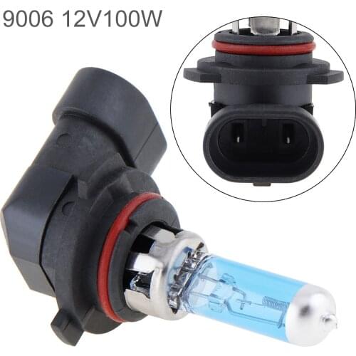 12V 9006 100W 5000K Super Bright White Light Car Xenon Halogen Lamp Auto Front Headlight Fog Bulb