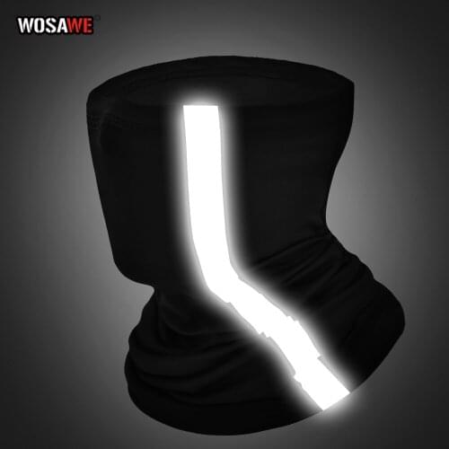 WOSAWE Reflective Motorcycle Mask Headgear Skiing skate Running Sports Riding mask Scarf Ice silk bandana Balaclava moto Mask