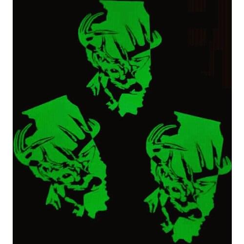 Deer head Patches Luminous Apparel Accessories Clothing Thermal Transfer Paper Iron Ons Sticker for Clothes Fluorescence Patch