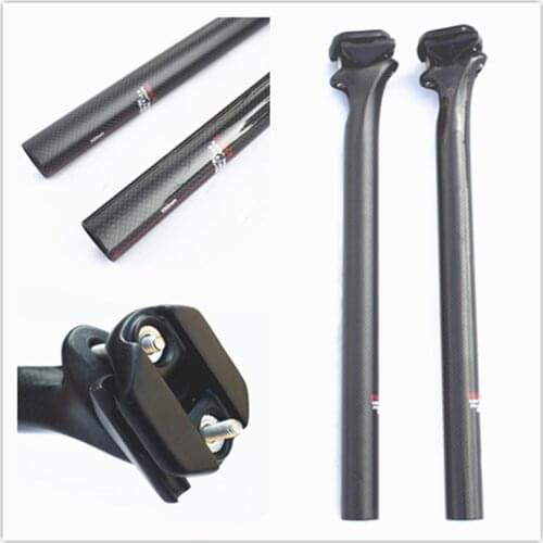 Cycling seatpost full carbon seatpost mtb road bike seatpost bicycle parts rod 3k finish only 190g 27.2/30.8/31.6*400mm