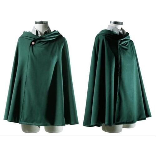 Japanese Hoodie Attack On Titan Cloak Gloves Shingek No Kyojin Scouting Legion Costume anime cosplay green Cape wigs Trench coat