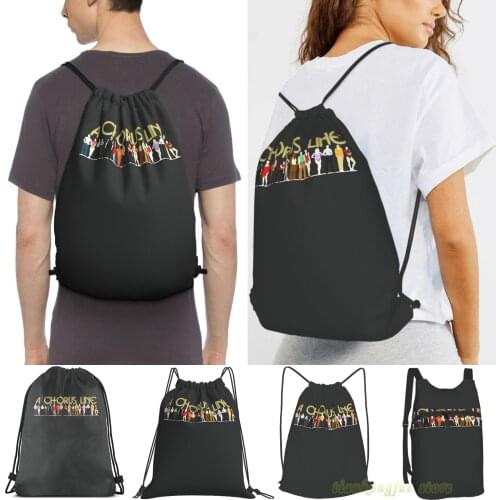 A Chorus Line Women Purpose Drawstring Backpack Bags Men Outdoor Travel Backpacks For Gym Training Swimming Fitness Bag