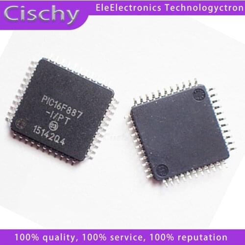 2PCS PIC16F887-I/PT QFP PIC16F887-I QFP44 PIC16F887 SMD and original IC