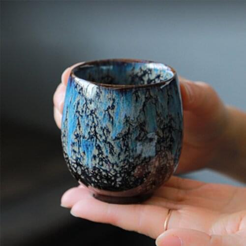 250ml Japanese Ceramic Kiln Change Tea Cup Espresso Coffee Cup Household Kung Fu Tea Cup Large-capacity Ceramic Water Cup