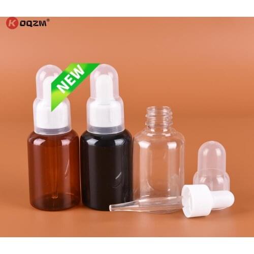 50ML Amber PET Liquid Reagent Pipette Bottle Eye Dropper for storing chemistry laboratory chemicals perfumes and colognes