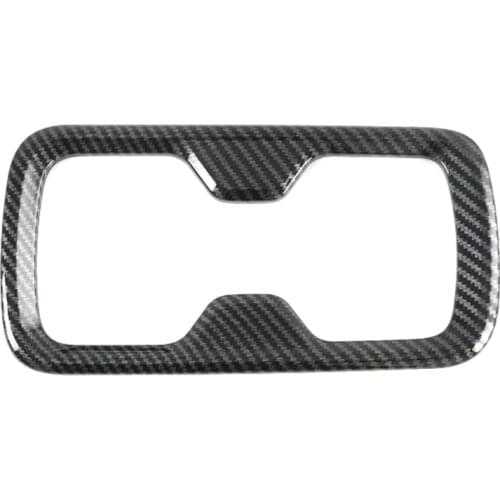 For Nissan Navara 2017-2019 2020 2021 Front Center Console Water Cup Holder Cover Surround Frame Cover Sticker Car Accessories