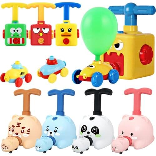 Car Balloon toys birthday decoration Fun Inertia Balloon Powered Car Educational Toys Power Kids Childrens Gifts boys girls