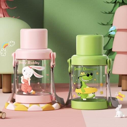 Large Capacity Children Water Cup Cute Water Bottle Summer Portable Outdoor Water Bottle Sports Healthy Tritan Plastic Cup