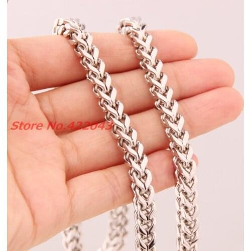 Figaro Chain Necklace 316L Stainless Steel 6MM 60CM Cool Mens Silver color Jewelry Rock Style High Quality, wholesale