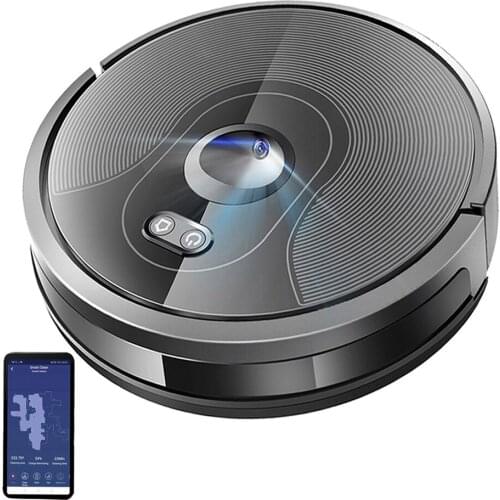 Black Vacuum Cleaner Robot Auto-charging Function
