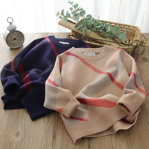 Childrens Pullover Sweater boys and girls cotton knitted sweater autumn winter coat