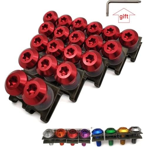 For Honda vtx 1300 VF750 VFR750 VFR800 VTR1000F Motorcycle Fairing Aluminu hexagon socket Screws Clips Body Spring Bolt Kit